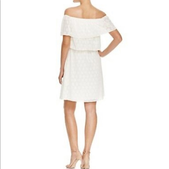 COOPER & ELLA Off Shoulder White Tiered Dress - Picture 2 of 7